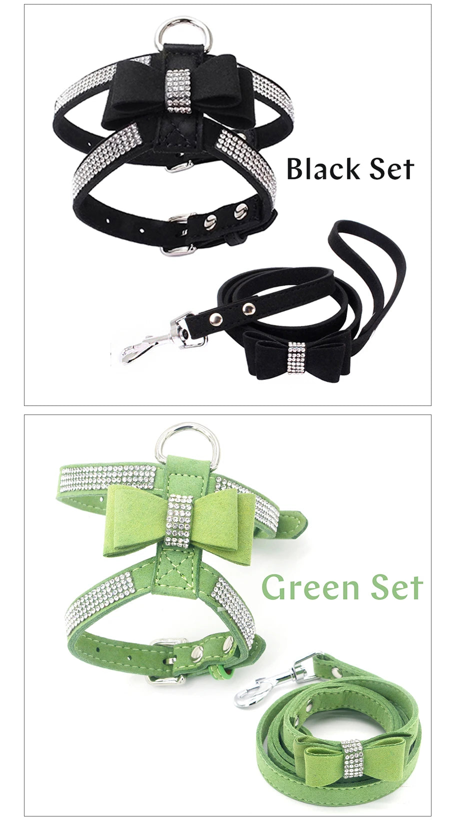 Shining Diamonds Rhinestone Dog Harness