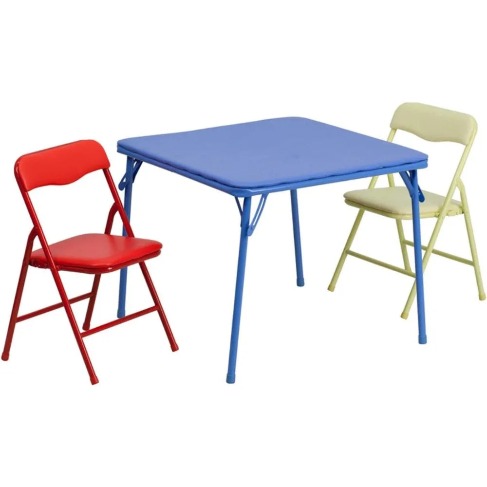 5-Piece Folding Square Table & Chairs Set