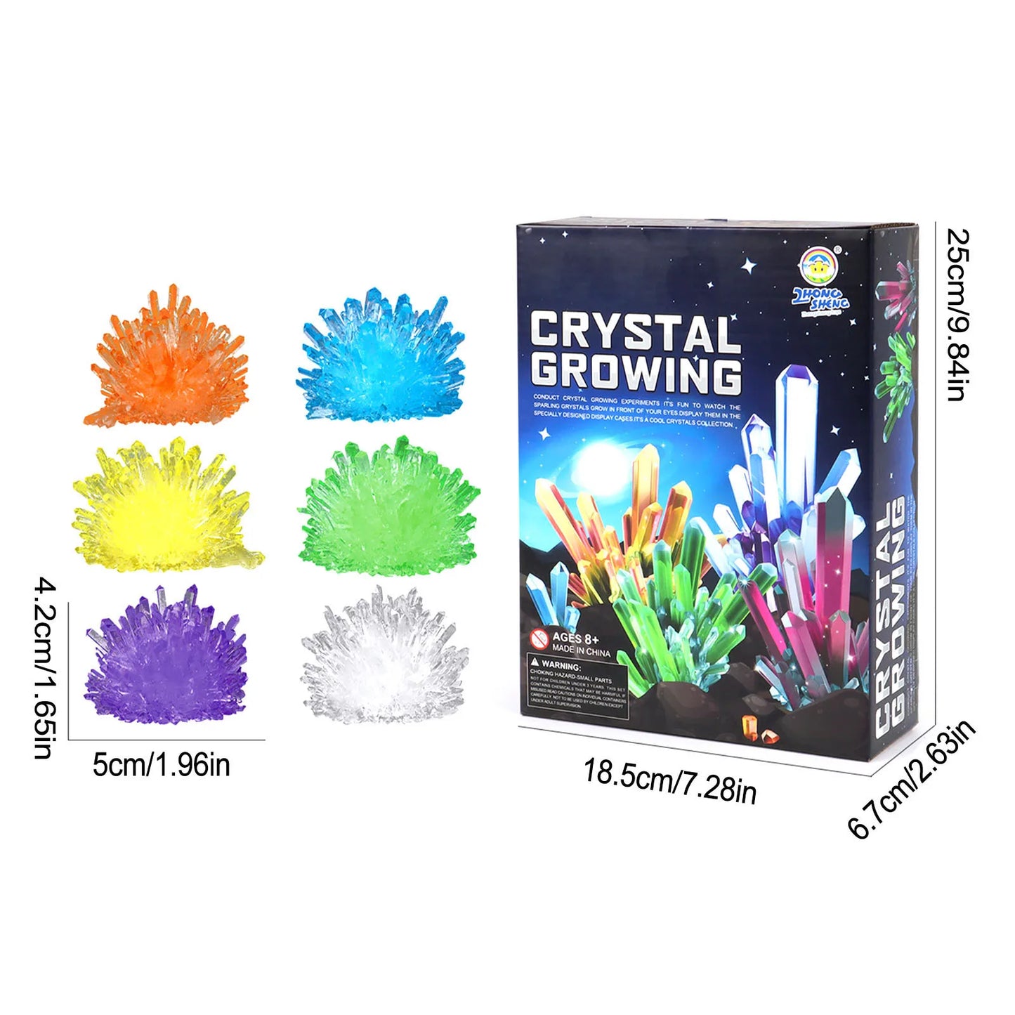 STEM Educational crystal lab: experimental science kit