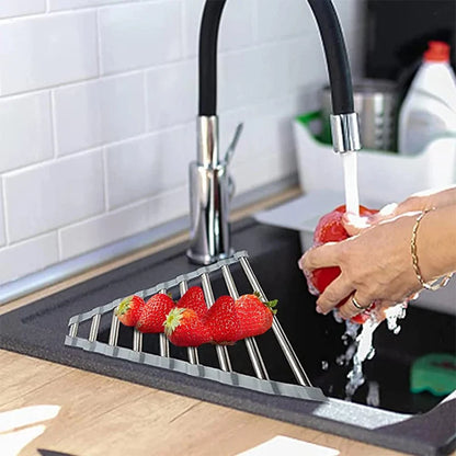 Triangle Dish Drying Rack for Sink Corner