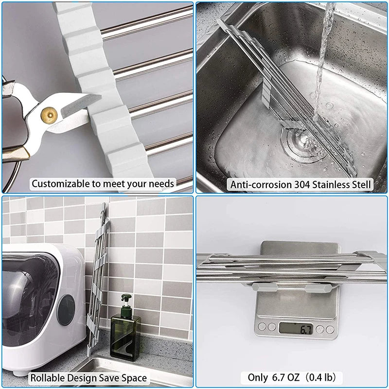 Triangle Dish Drying Rack for Sink Corner