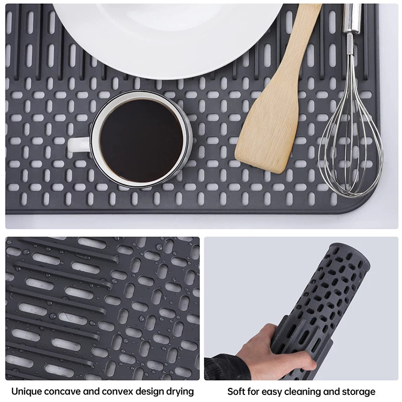 Non-slip Quick Drying Kitchen Silicone Sink Mat