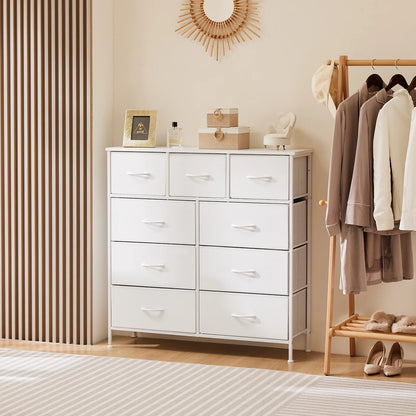 Dresser For Bedroom- 9 Fabric Storage Drawers