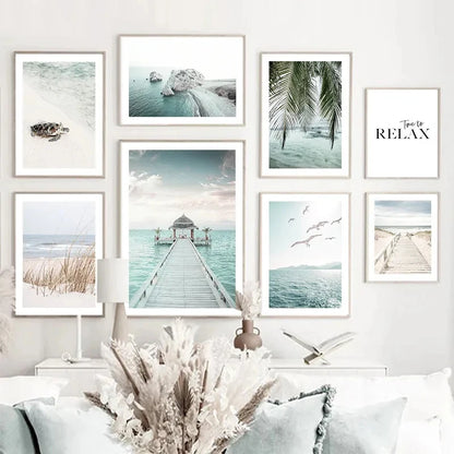 Beach Sea Ocean Canvas  wall Art Decoration