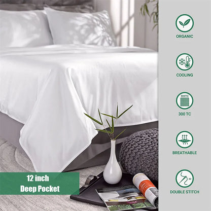 100% Organic Luxury Bamboo Bed Sheet Set