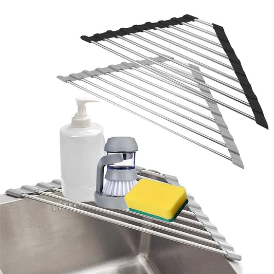 Triangle Dish Drying Rack for Sink Corner