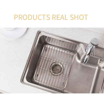 Stainless Steel Sink Drainer Kitchen Protector Grid