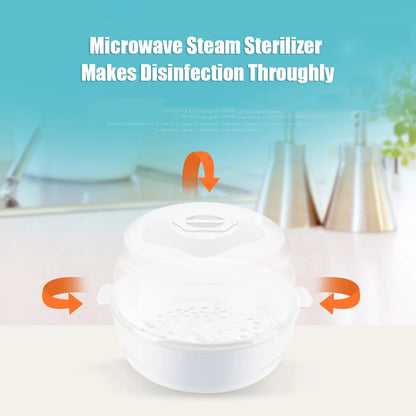 Microwave Steam Sterilizer, fits 6 Baby Bottles