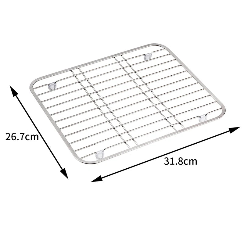 Stainless Steel Sink Drainer Kitchen Protector Grid