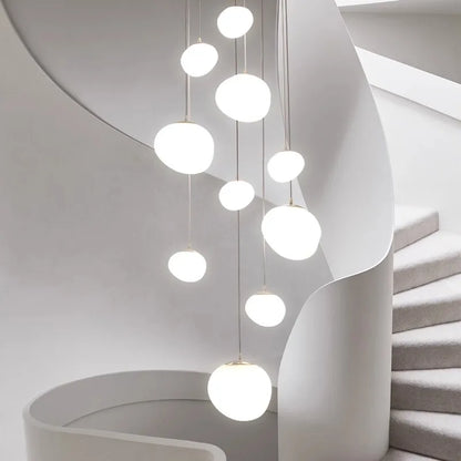 Modern ring stairs led lights