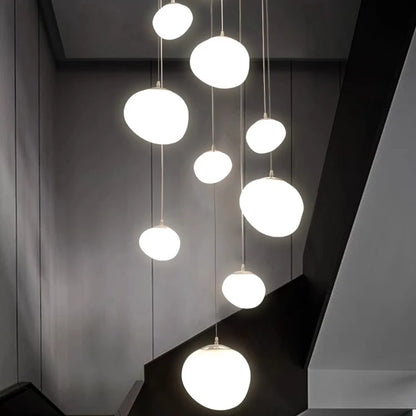 Modern ring stairs led lights