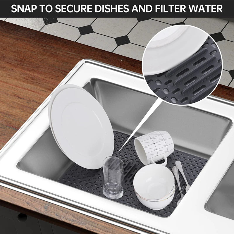 Non-slip Quick Drying Kitchen Silicone Sink Mat