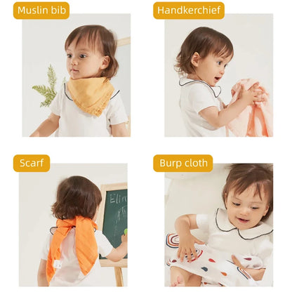 Elinfant Bamboo  Muslin Bib Burp Cloth  Set