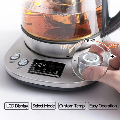 Electric Tea Kettle Pot with Removable Infuser