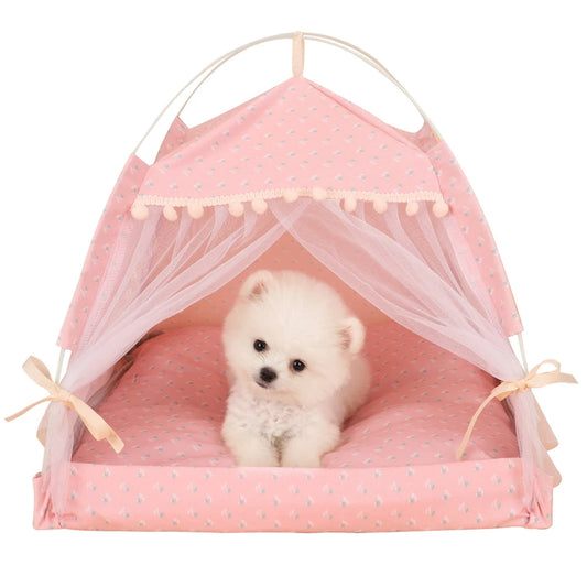 Travel kennel tent for pet princess