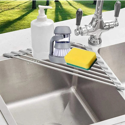 Triangle Dish Drying Rack for Sink Corner