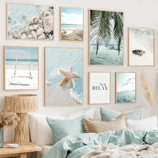 Beach Sea Ocean Canvas  wall Art Decoration