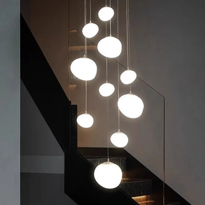 Modern ring stairs led lights