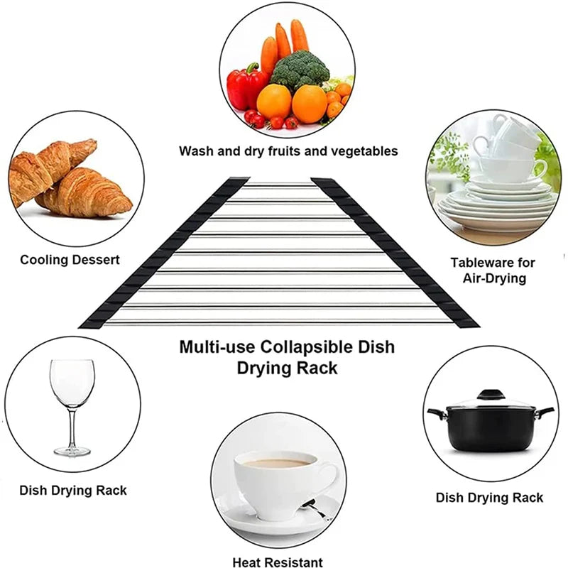 Triangle Dish Drying Rack for Sink Corner