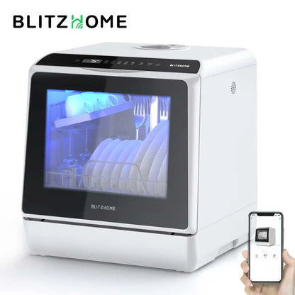 Blitzhome Intelligent Countertop Dishwasher with APP Control