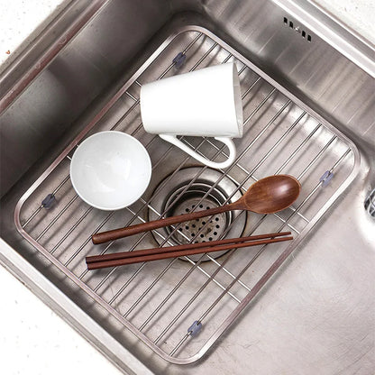 Stainless Steel Sink Drainer Kitchen Protector Grid