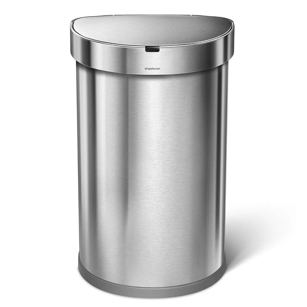 12 Gallon Semi-Round Automatic Sensor Trash Can