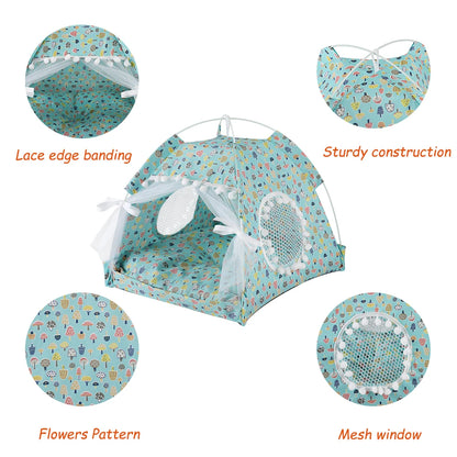 Travel kennel tent for pet princess