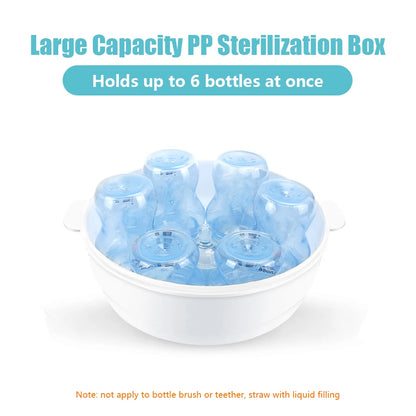 Microwave Steam Sterilizer, fits 6 Baby Bottles