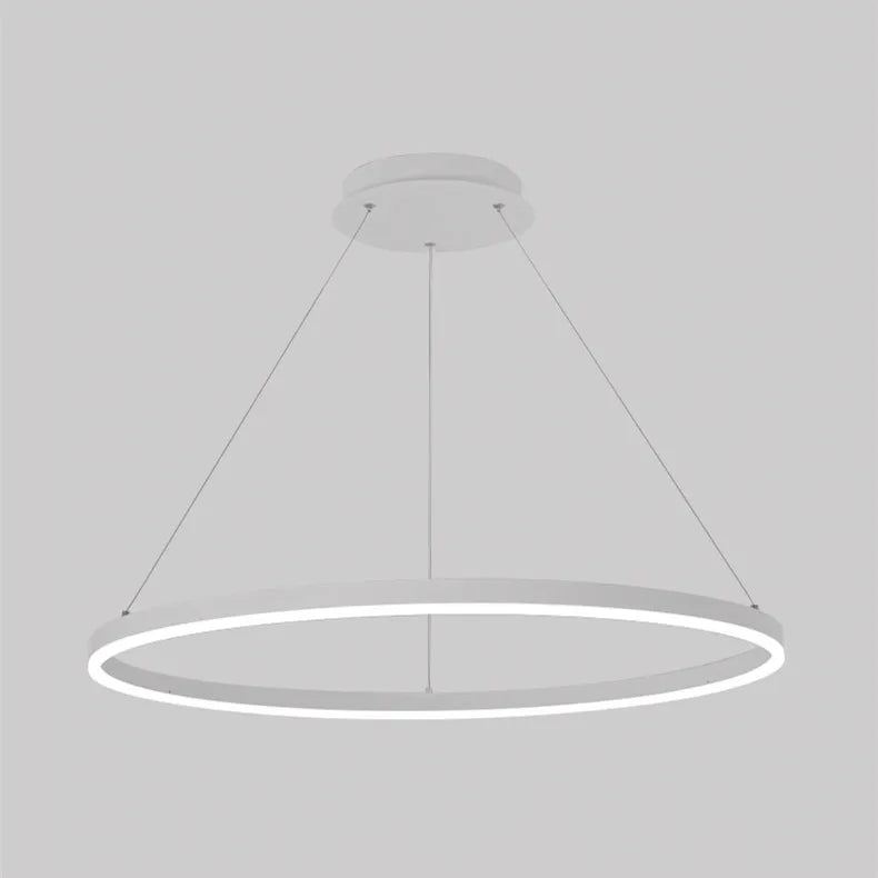 Nordic  Single Ring Led Chandelier  Dimmable Lamp Fixture