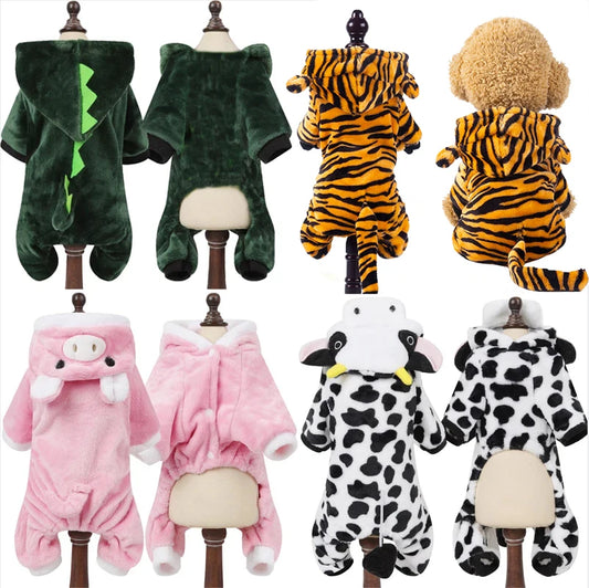 Soft Warm Fleece Dog  Jumpsuits