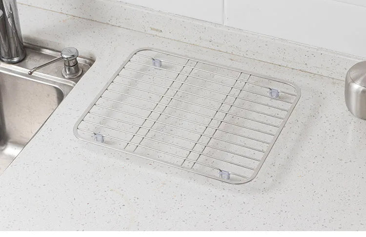 Stainless Steel Sink Drainer Kitchen Protector Grid