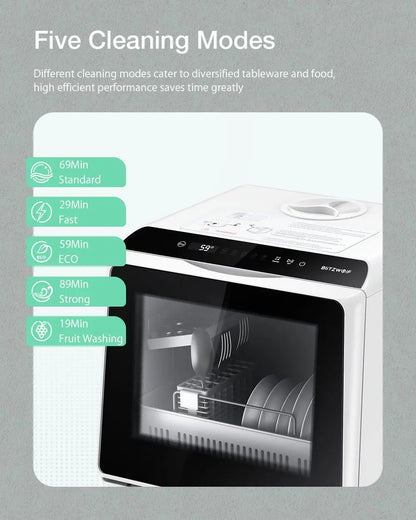 Blitzhome Intelligent Countertop Dishwasher with APP Control