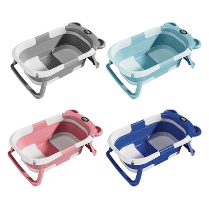 Silicone Non-Slip Foldable Baby Travel Bathtub